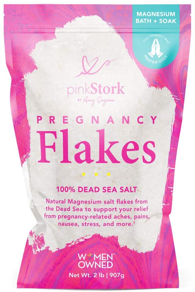 Pink Stork Pregnancy Flakes